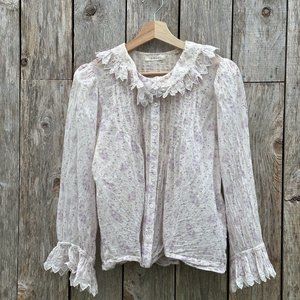 Doen Hickory Top  CHATEAU FLEUR PAISLEY L